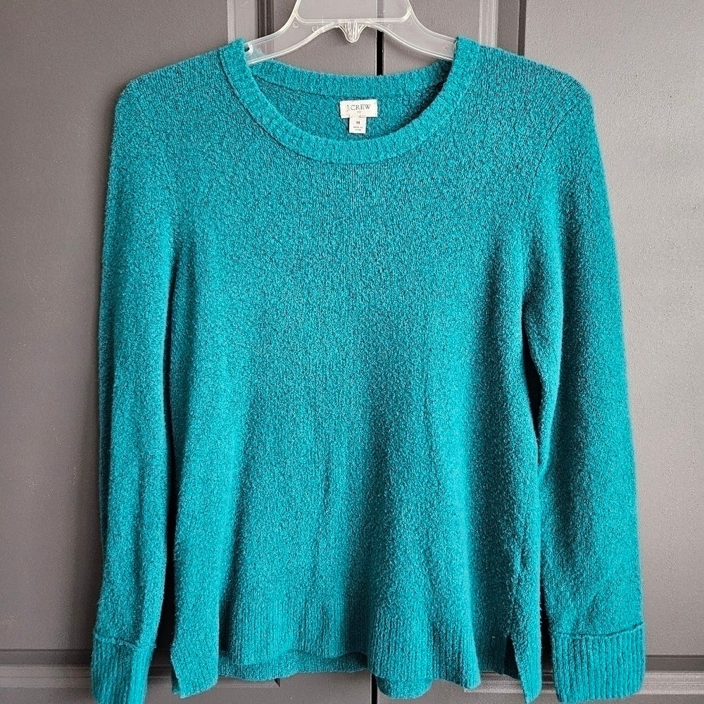 J. CREW Womens Crew Neck Sweater Sz M Jewel Tone